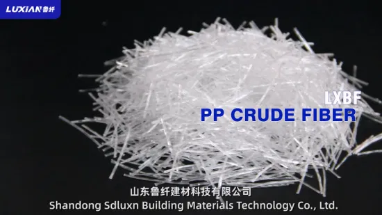 Sdluxn Costruzione di fibre di vetro OEM personalizzato PP Flber grezzo per calcestruzzo Cina Durabilità alla fatica Produzione di fibra grezza di polietilene
